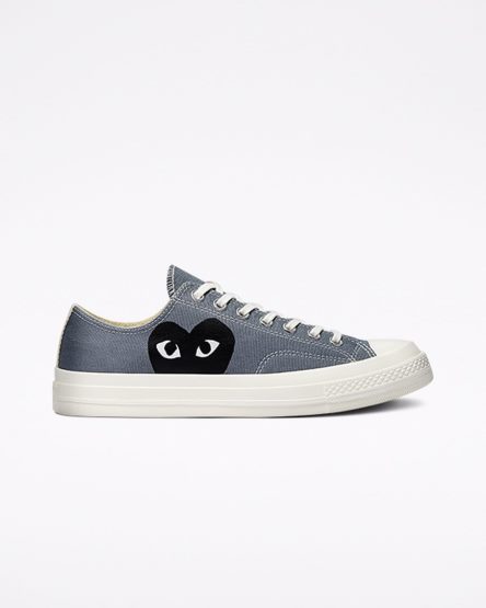 Tenisky Nizke Converse x Comme des Garçons PLAY Chuck 70 Panske Siva Čierne | SK DKLUB4